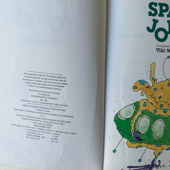 Space Jokes BOOK! Children’s read! Excellent! Must sell! - Picture 2 of 9